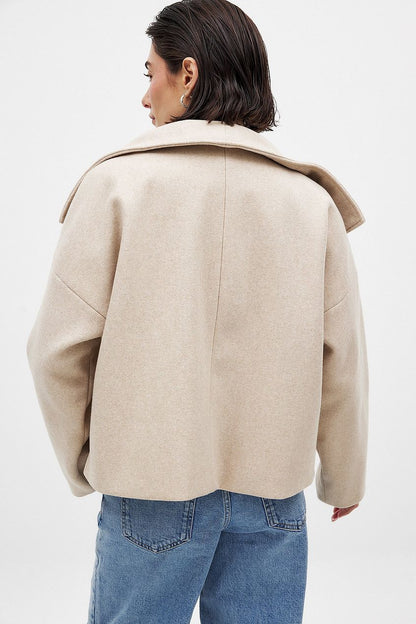 Rosanna | Women's Double Breasted Short Wool Blend Peacoat