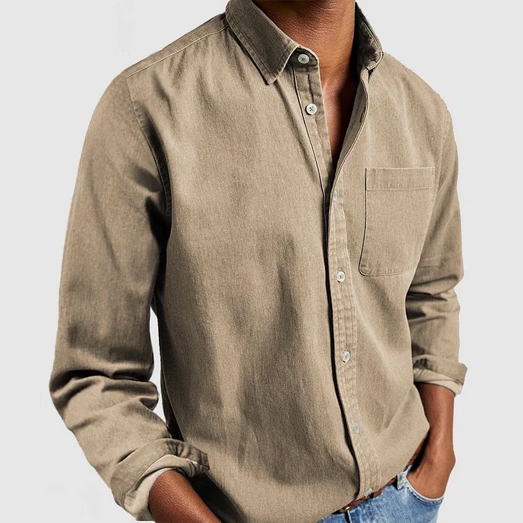 Hollis | Men's Smart Casual Tailored Long Sleeve Button Shirt