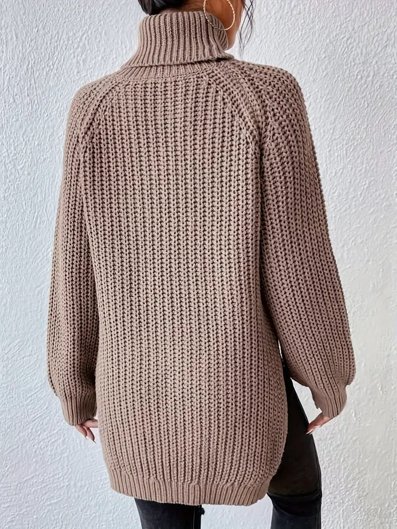 Marlowette | Women's Roll Neck Chunky Knit Oversized Jumper