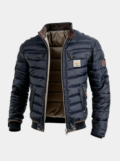 Rockwell | Men's Quilted Padded High Collar Puffer Jacket