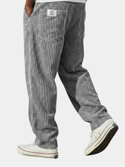 Rowan | Men's Corduroy Relaxed Fit Ribbed Trousers