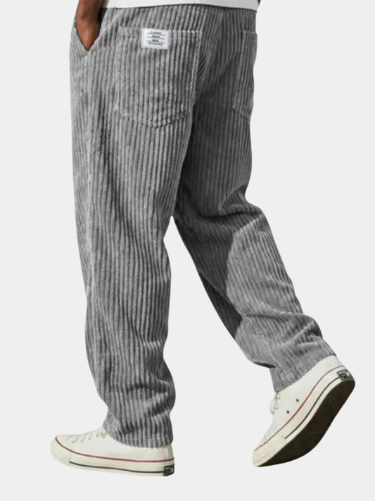 Rowan | Men's Corduroy Relaxed Fit Ribbed Trousers