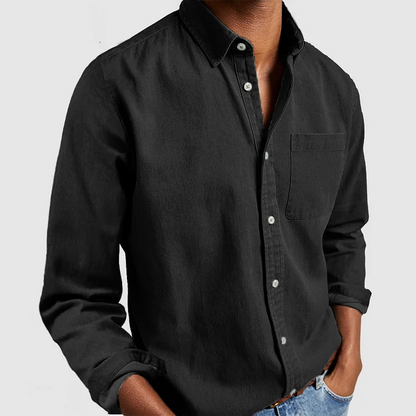 Hollis | Men's Smart Casual Tailored Long Sleeve Button Shirt