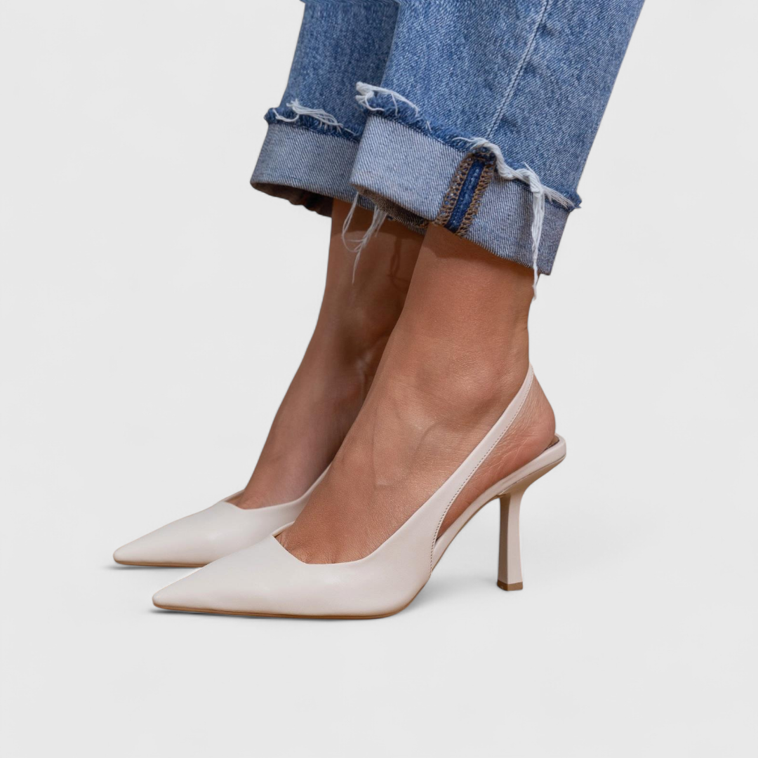 Alice | Women's Pointed Toe Slingback Comfort Heels