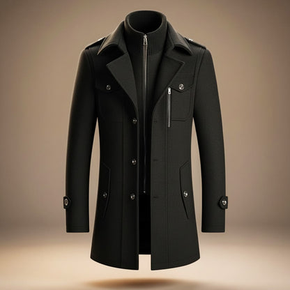 Alaric | Men's Wool Blend Overcoat Smart Coat