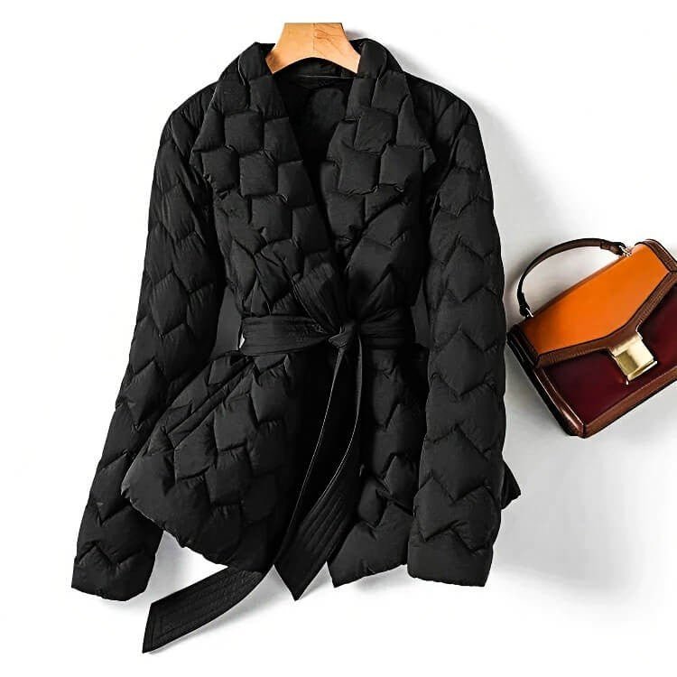Cordelia | Women's Quilted Belted Down Puffer Coat