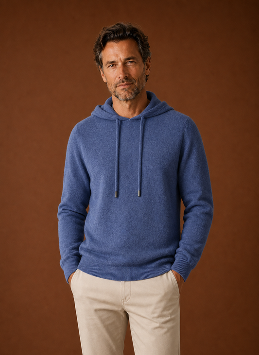 Corwyn | Men's Knitted Hooded Pullover Jumper Sweater