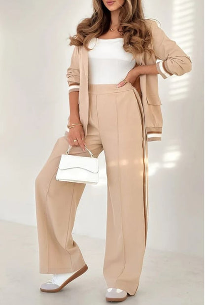 Marlowyne | Women's Tailored Wide-Leg Blazer Trouser Co-ord Set