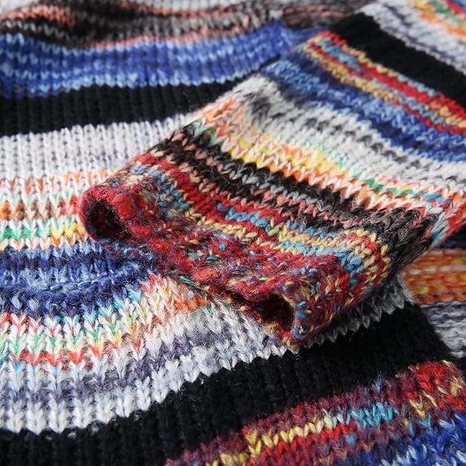 Odalys | Women's Striped Knit Open Front Cardigan