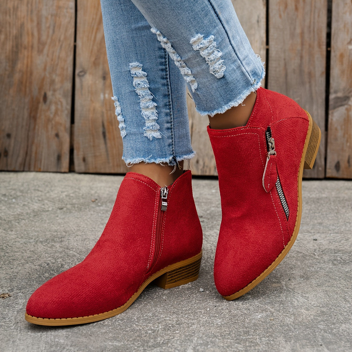 Joanna | Women's Orthopedic Comfortable Block Heel Ankle Boot