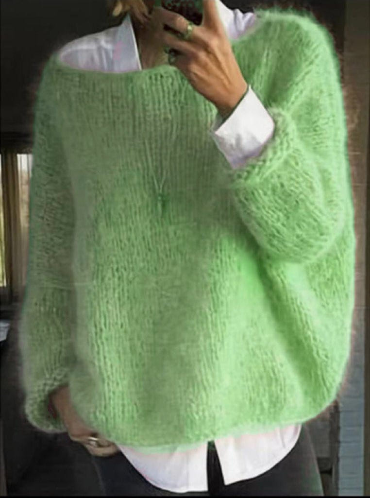 Priya | Women's Oversized Fluffy Knitted Cable Knit Jumper