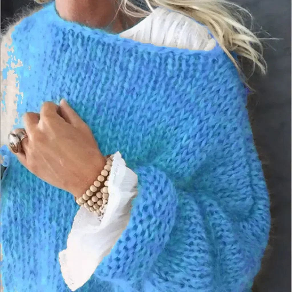 Priya | Women's Oversized Fluffy Knitted Cable Knit Jumper