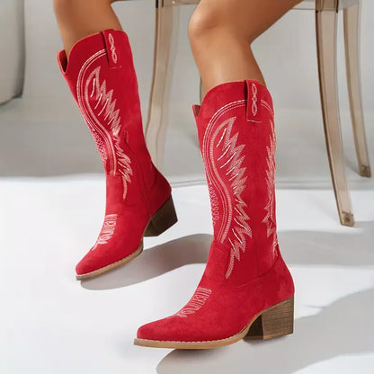 Sedona | Women's Western Embroidered Knee High Cowboy Boot