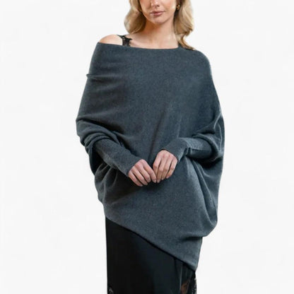 Sienna | Women's Off-Shoulder Slouchy Knit Jumper