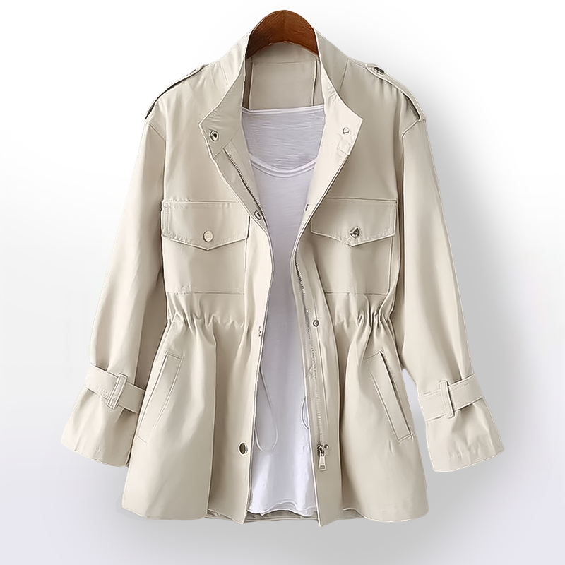 Coralind | Women's Utility Drawstring Waist Pocket Field Jacket