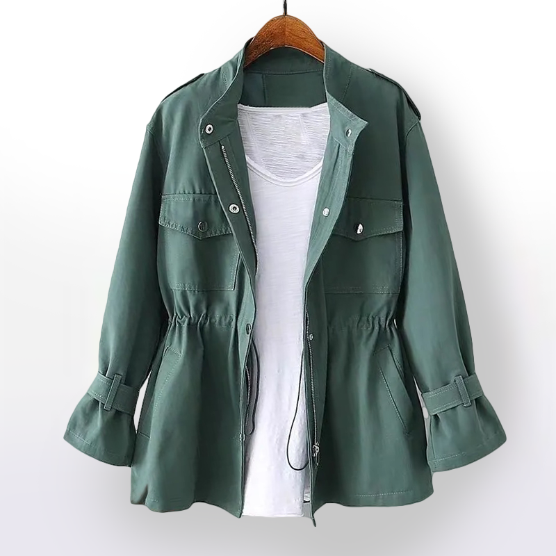 Coralind | Women's Utility Drawstring Waist Pocket Field Jacket