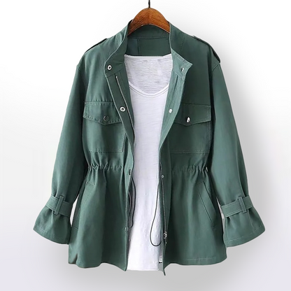Coralind | Women's Utility Drawstring Waist Pocket Field Jacket