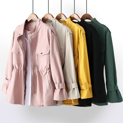 Coralind | Women's Utility Drawstring Waist Pocket Field Jacket