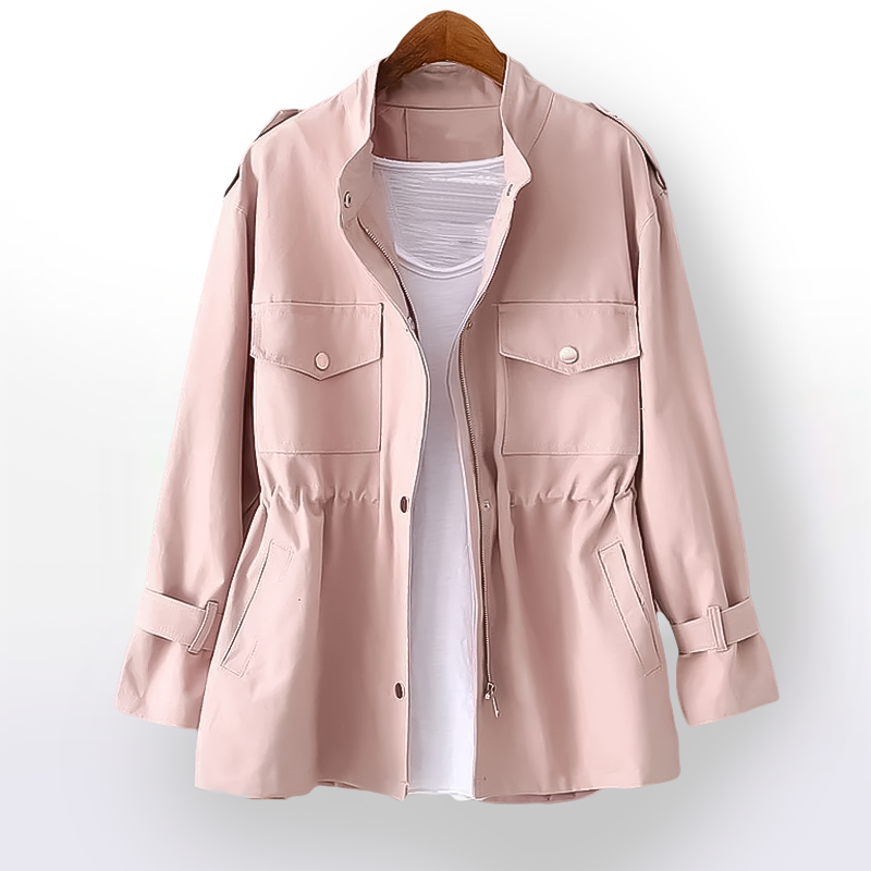 Coralind | Women's Utility Drawstring Waist Pocket Field Jacket