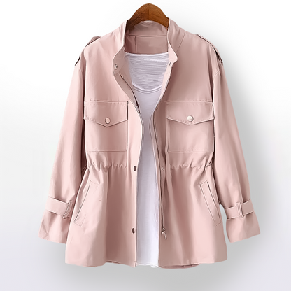 Coralind | Women's Utility Drawstring Waist Pocket Field Jacket