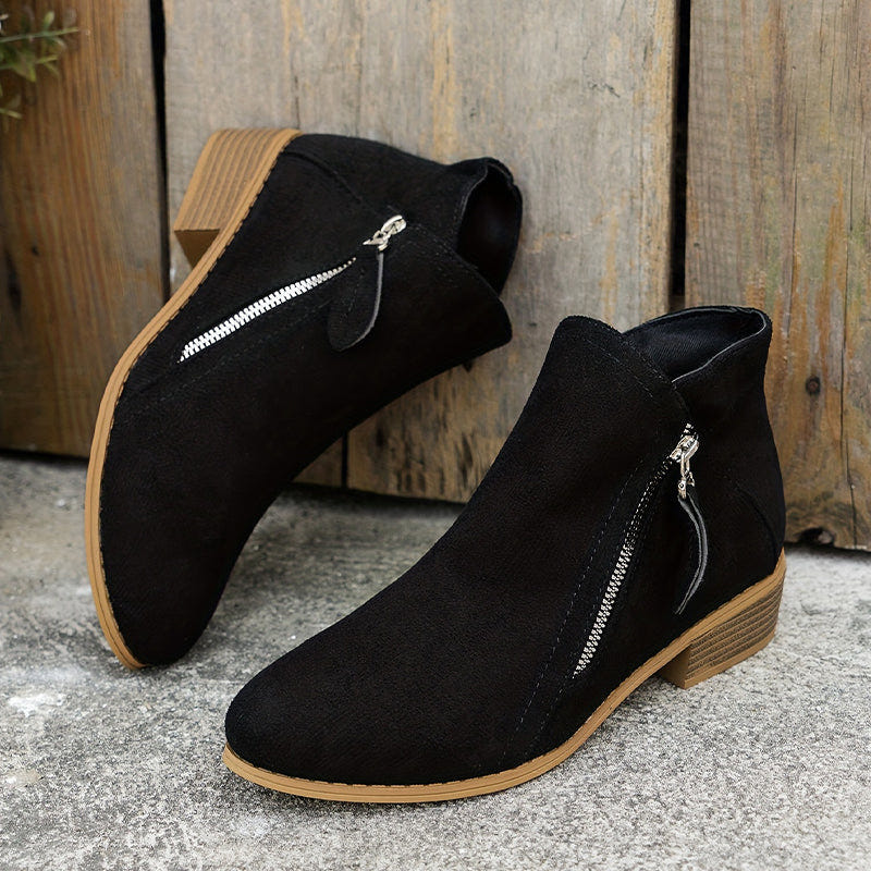 Joanna | Women's Orthopedic Comfortable Block Heel Ankle Boot