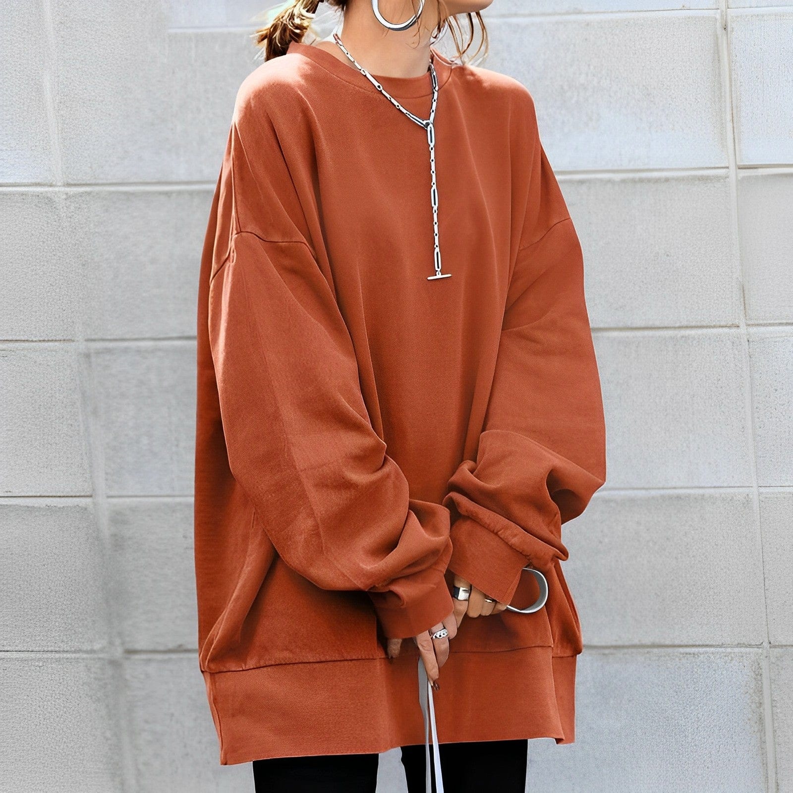 Thelwyn | Women's Oversized Crew Neck Jumper