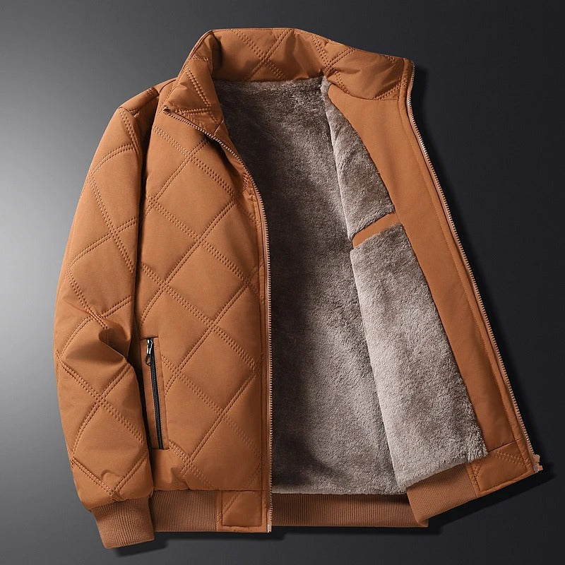 Ansgar | Men's Fleece Lined Quilted Windproof Winter Jacket