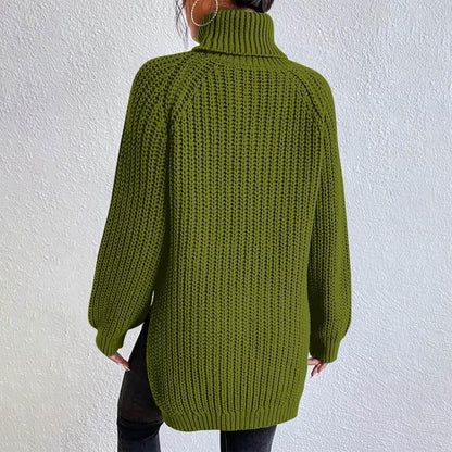 Marlowette | Women's Roll Neck Chunky Knit Oversized Jumper
