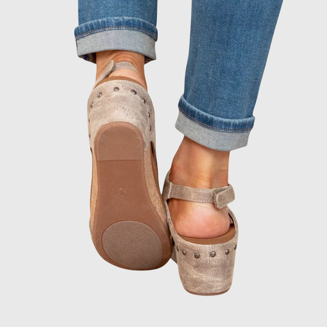 Adela | Wedge Sandals Orthopedic Platform Peep Toe Slip On