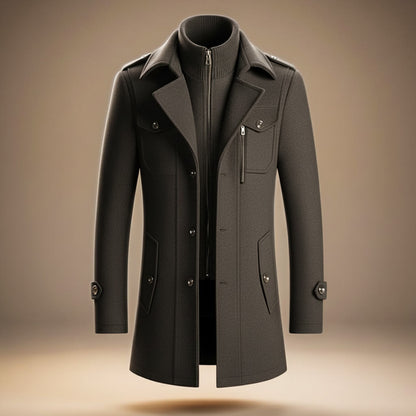Alaric | Men's Wool Blend Overcoat Smart Coat