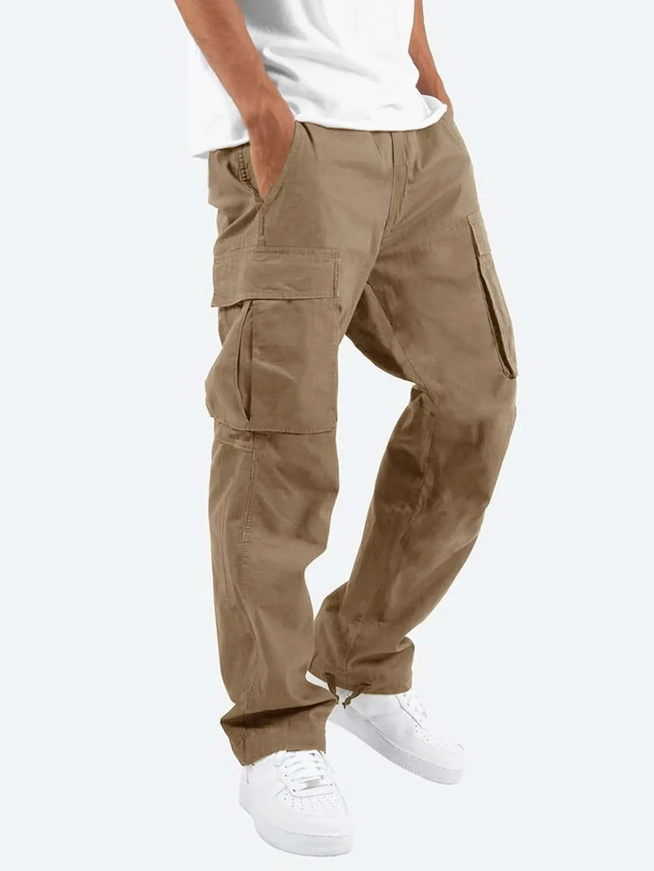 Garrick | Men's Drawstring Relaxed Fit Cargo Trousers