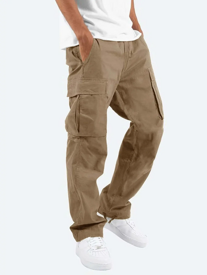 Garrick | Men's Drawstring Relaxed Fit Cargo Trousers