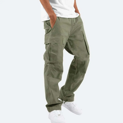 Garrick | Men's Drawstring Relaxed Fit Cargo Trousers