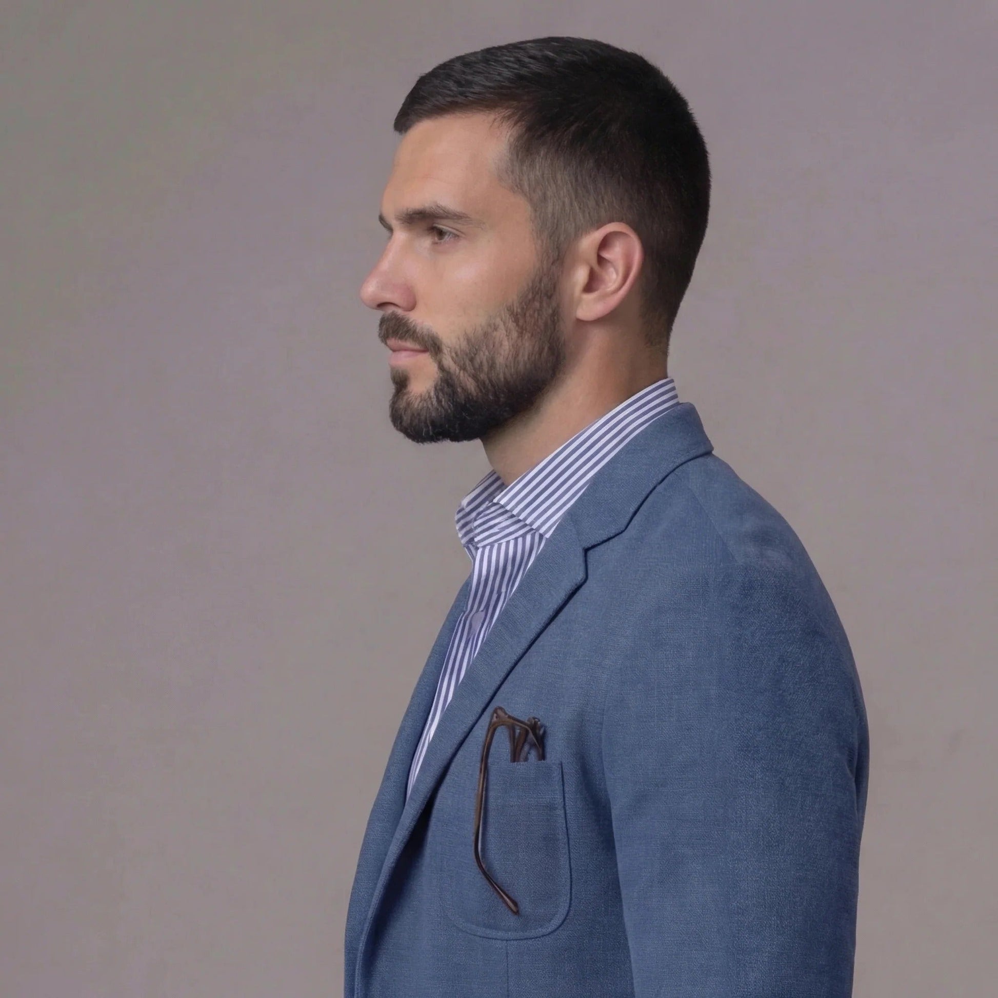 Marlowe | Men's Linen Blend Unstructured Tailored Blazer
