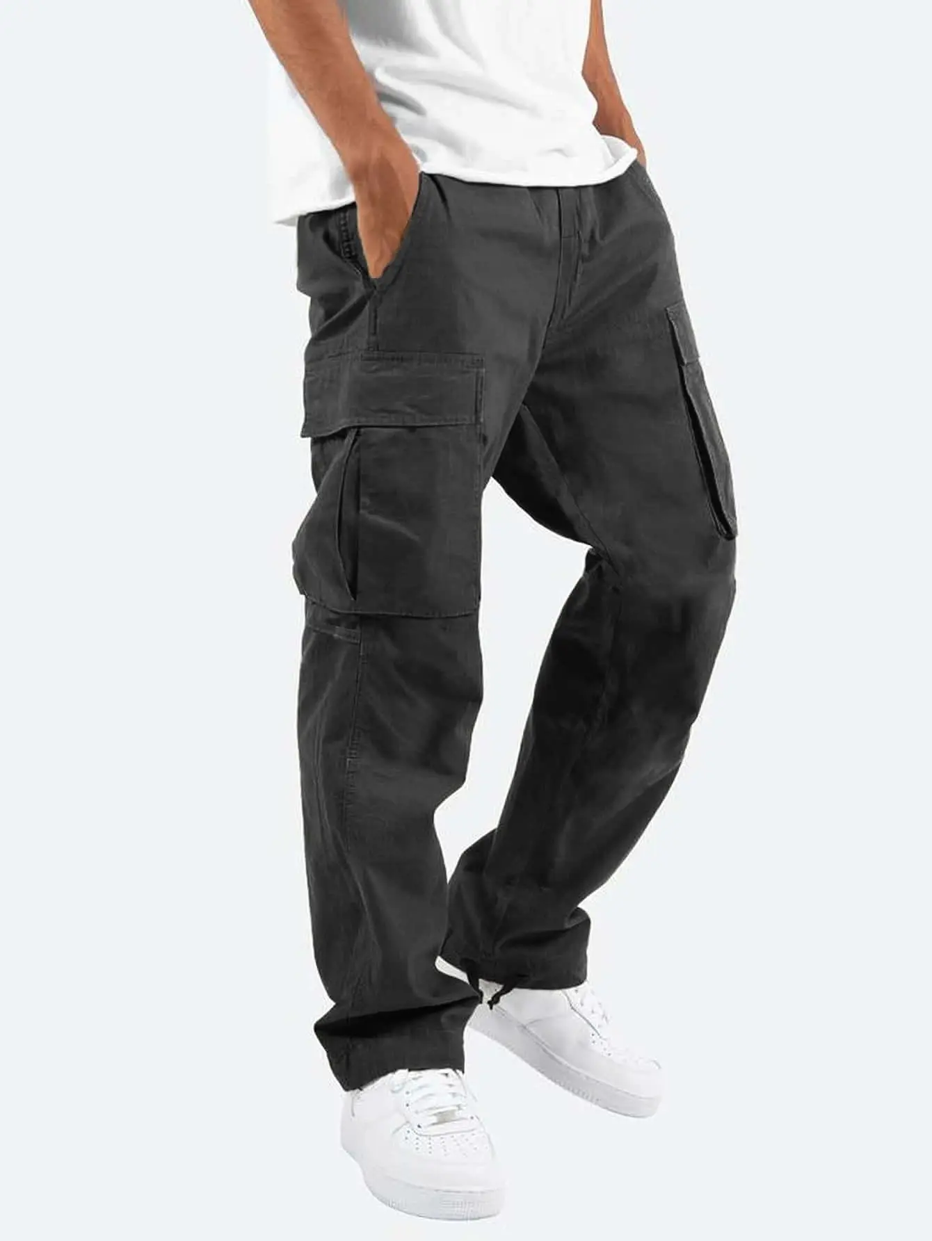 Garrick | Men's Drawstring Relaxed Fit Cargo Trousers