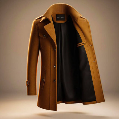 Alaric | Men's Wool Blend Overcoat Smart Coat