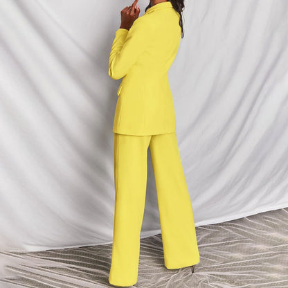 Vionelle | Women's Tailored Single-Button Blazer & Trouser Co-ord Set