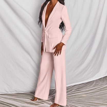 Vionelle | Women's Tailored Single-Button Blazer & Trouser Co-ord Set
