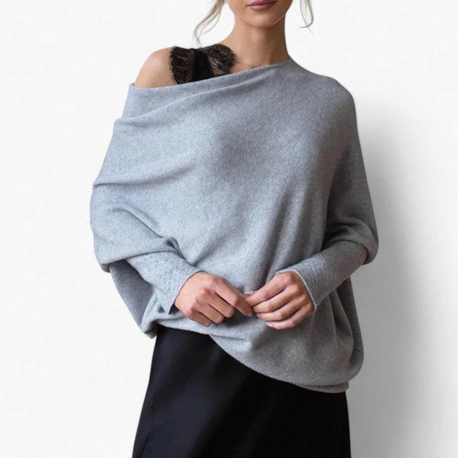Sienna | Women's Off-Shoulder Slouchy Knit Jumper