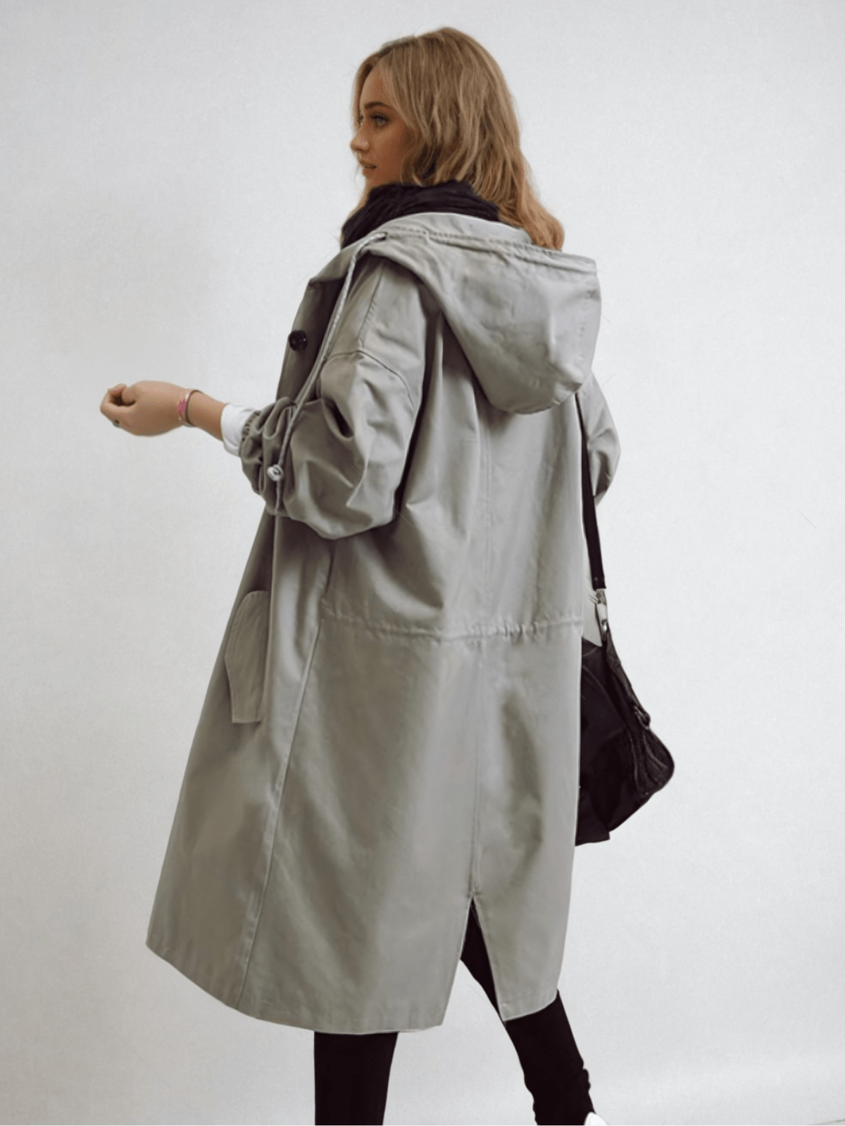 Rosalind | Women's Water-Repellent Hooded Longline Trench Coat