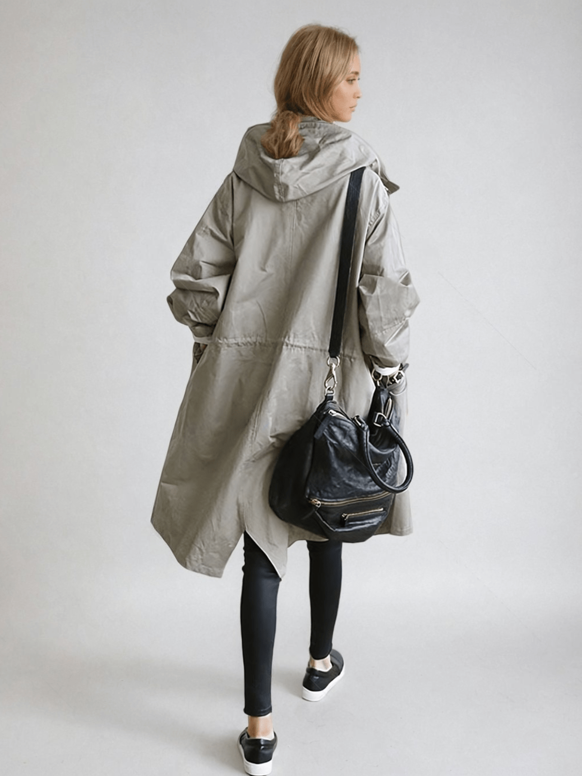 Rosalind | Women's Water-Repellent Hooded Longline Trench Coat