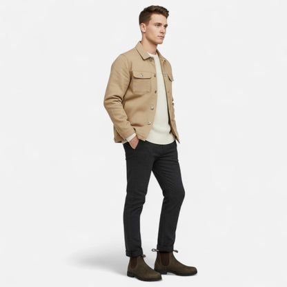 Callen | Men's Chelsea Slip-On Ankle Leather Boot