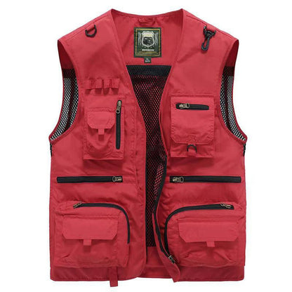 Tobias | Men's Multi-Pocket Outdoor Fishing Mesh Gilet