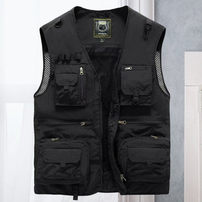 Tobias | Men's Multi-Pocket Outdoor Fishing Mesh Gilet