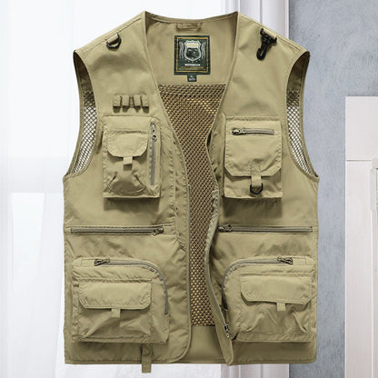 Tobias | Men's Multi-Pocket Outdoor Fishing Mesh Gilet