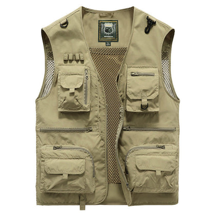 Tobias | Men's Multi-Pocket Outdoor Fishing Mesh Gilet