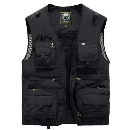 Tobias | Men's Multi-Pocket Outdoor Fishing Mesh Gilet