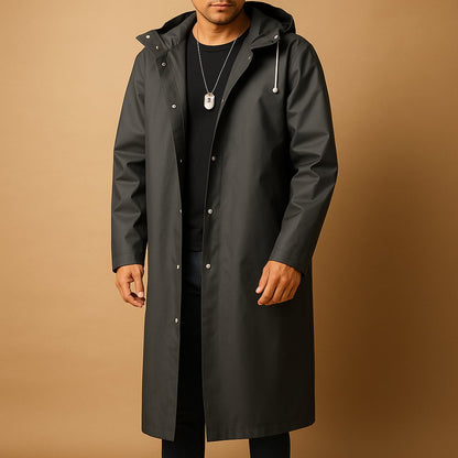 Kestrel | Men's Waterproof Hooded Long Rain Jacket