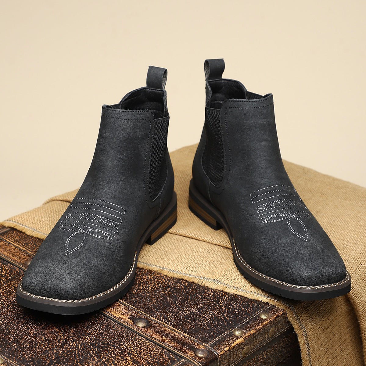 Bastian | Men's Western-Style Slip-On Chelsea Boot