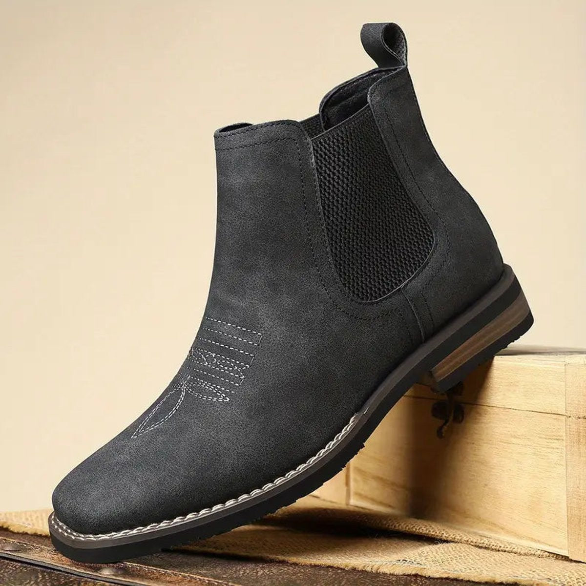Bastian | Men's Western-Style Slip-On Chelsea Boot